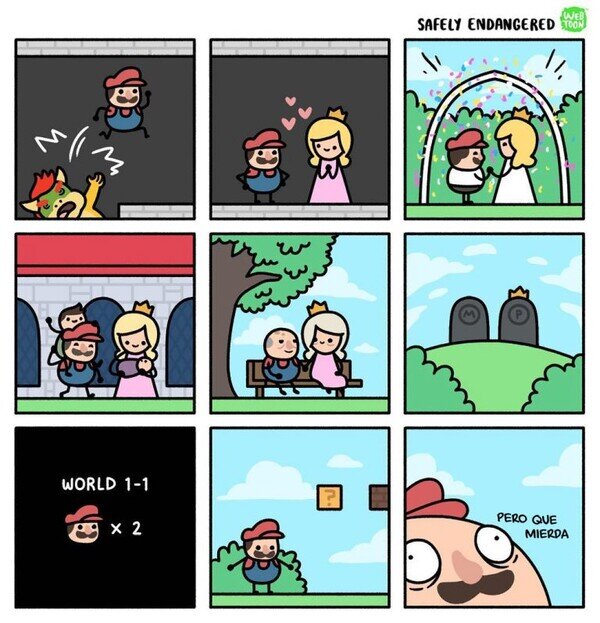 Meme_otros - Si Mario muere, revive