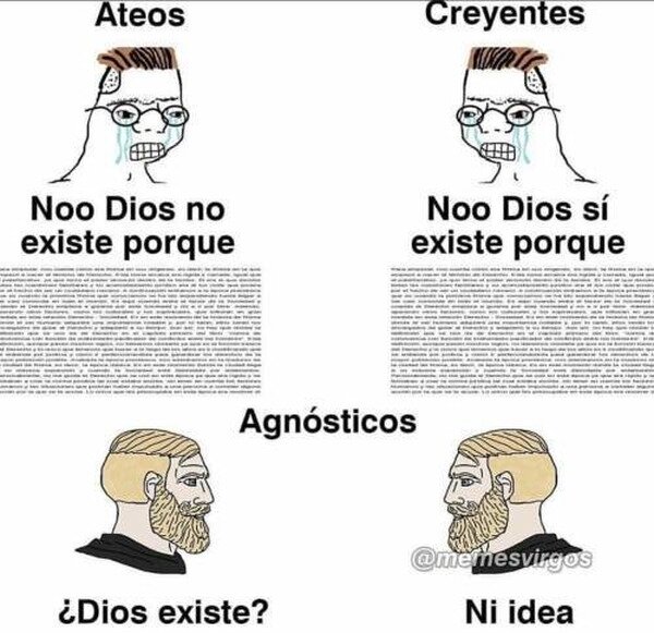 Meme_otros - Los agnósticos no discuten tanto