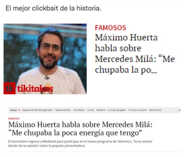 chupar,clickbait,Maxim Huerta,Mercedes Mila