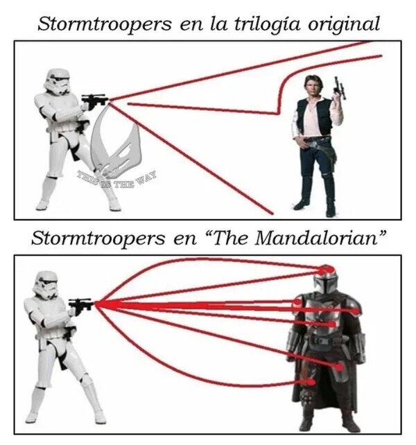 Mandalorian,puntería,Star Wars,stormtroopers,trilogía