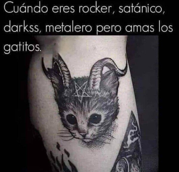 gatito,metal,rock,tatuaje