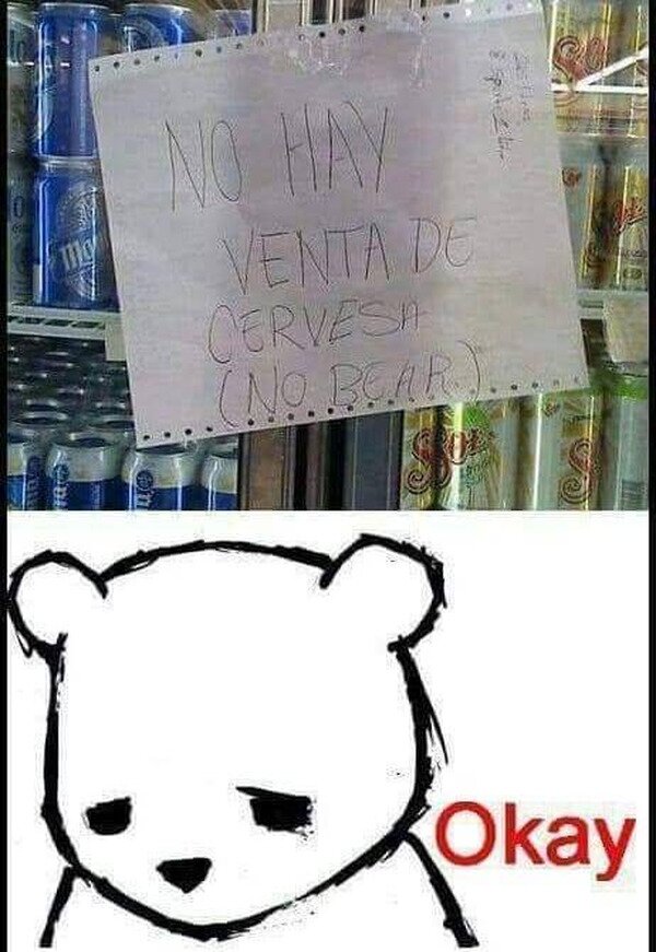 Meme_otros - Pobre oso...
