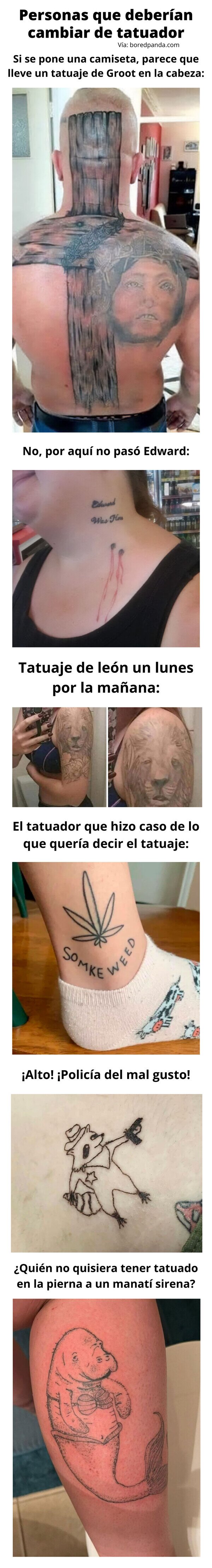 Meme_otros - Personas que deberían cambiar de tatuador