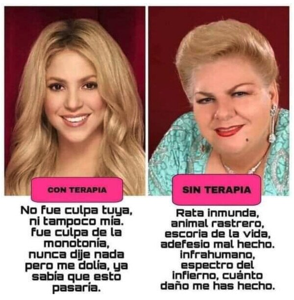 Meme_otros - Lo que diferencia a Paquita de Shakira