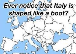 Enlace a ¿Te habías fijado que Italia tiene forma de bota?