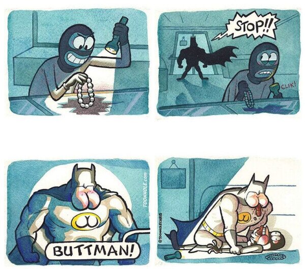 Batman,buttman,caca,culo