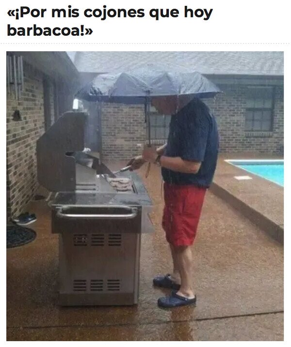 barbacoa,lluvia,paraguas