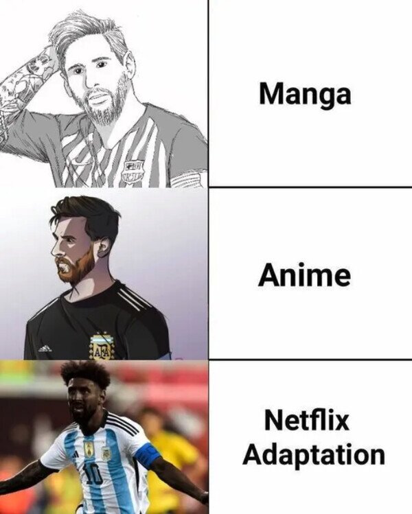 anime,Argentina,fútbol,manga,Messi,Mundial,netflix