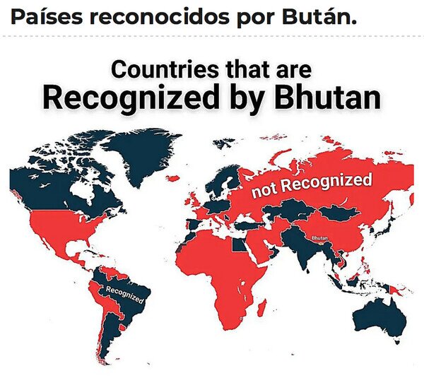 Bután,mapa,países,reconocer