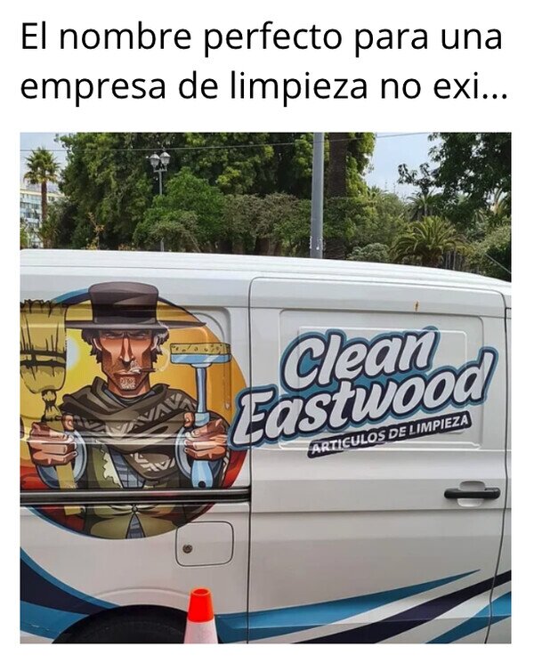 Clint Eastwood,empresa,limpieza,naming,nombre