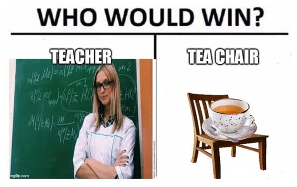 chair,inglés,profesora,silla,té,tea,teacher
