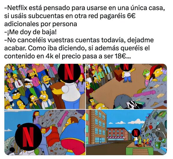 Otros - Netflix se va a quedar solo