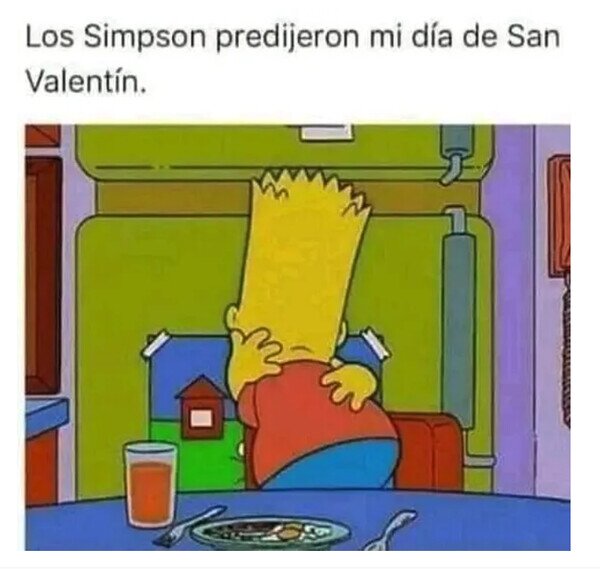 día,San Valentín,Simpson,solo