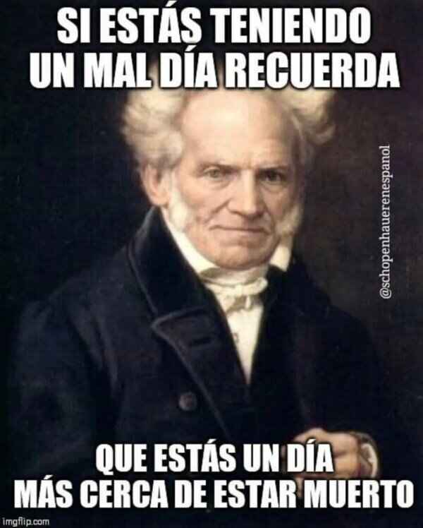 Meme_otros - Schopenhauer siempre tan positivo