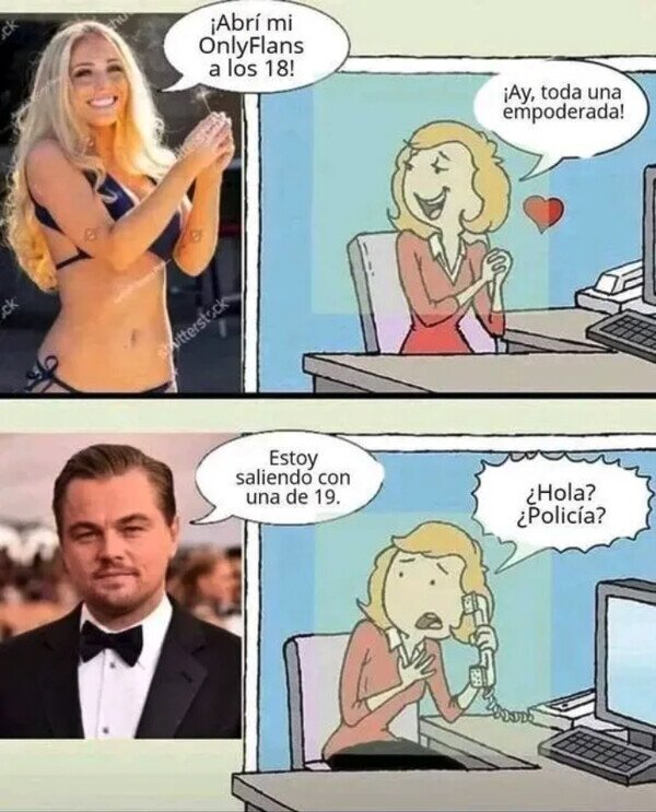 edad,Leonardo DiCaprio,mujer,novia,OnlyFans