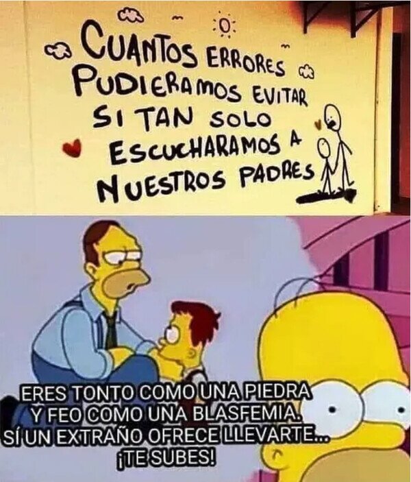 Meme_otros - Homer no escuchó