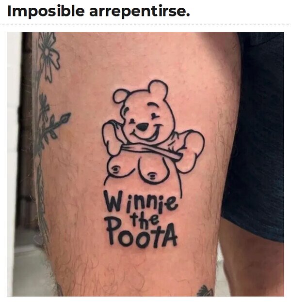 tatuaje,Winnie the Pooh