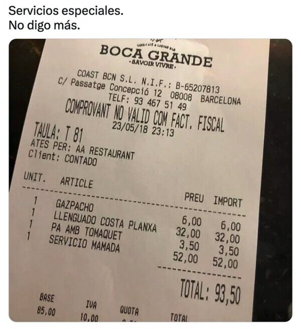 Meme_otros - Restaurante Boca Grande
