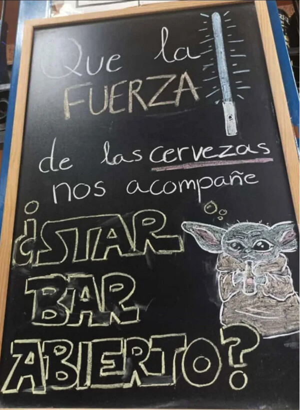 bar,pizarra,Star Wars