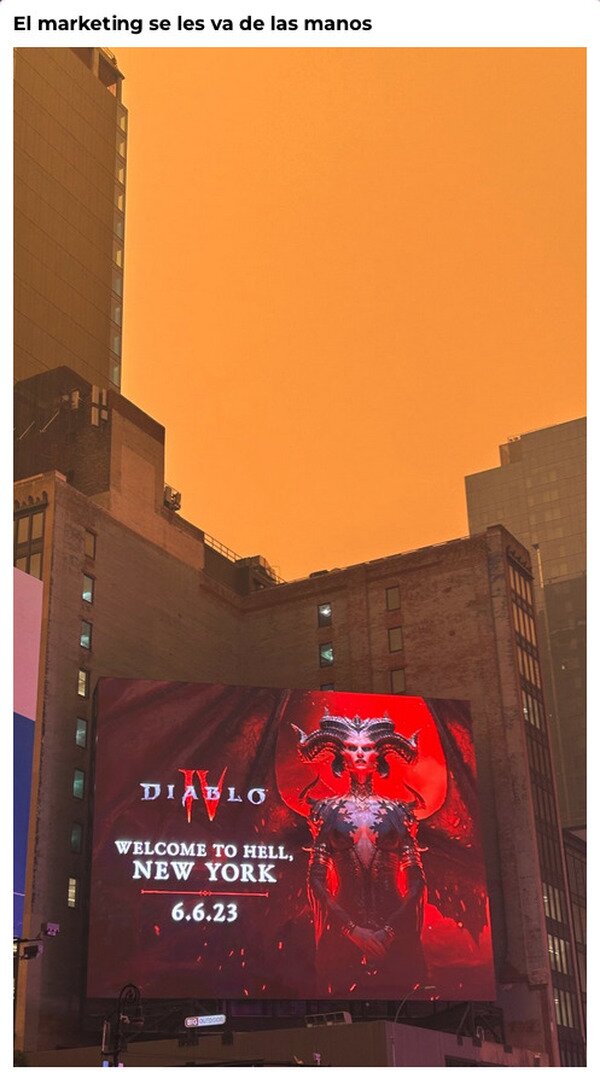 anuncio,dana,Diablo,juego,marketing,Nueva York