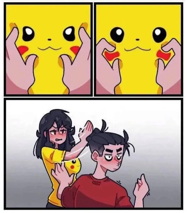Meme_otros - Me atacó un Pikachu