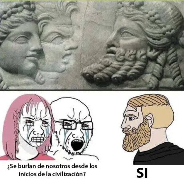 Meme_otros - El meme más antiguo de la historia está esculpido en piedra