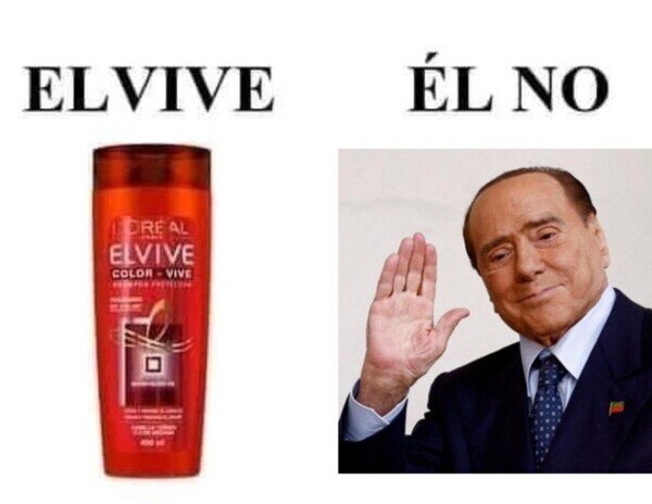 Berlusconi,champú,Elvive,Italia,muerte