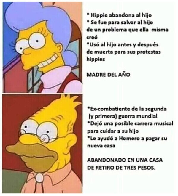 abuelo,Homer,madre,padre,simpson
