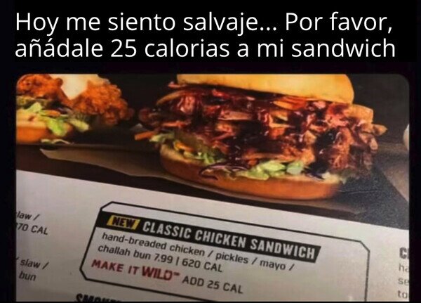 añadir,calorías,salvaje,sandwich