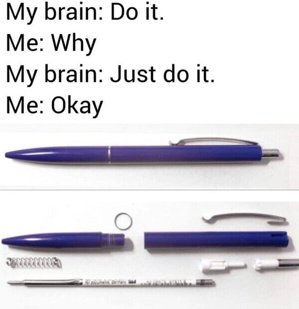 bolígrafo,cerebro,desmontar,hacer