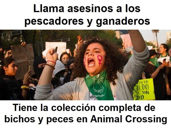 animal crossing,feminazi,feminista,hipocrita