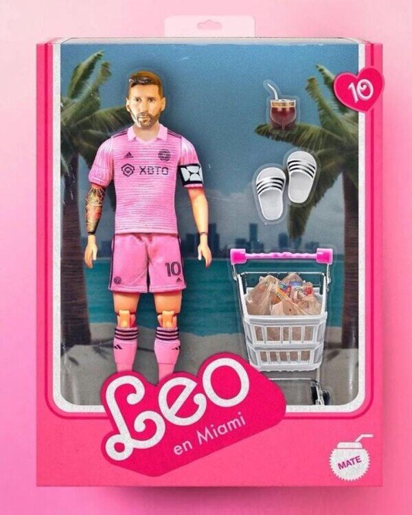 Meme_otros - Messi, el nuevo Ken en el Universo Barbie