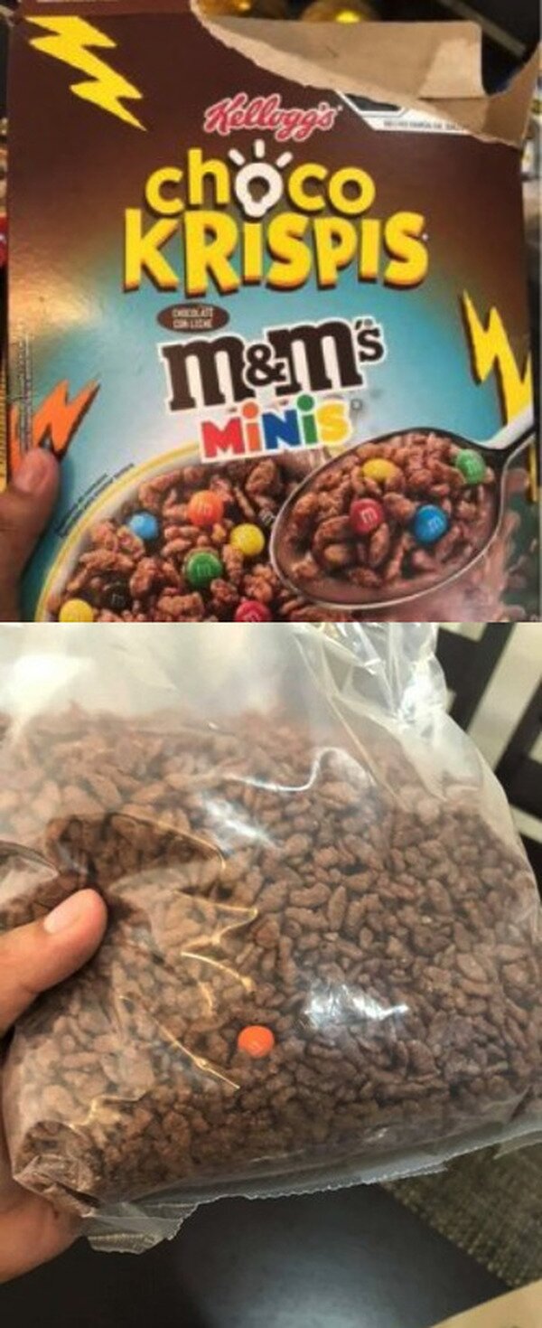 Meme_otros - Cereales con M&M's (no especifica cuántos)
