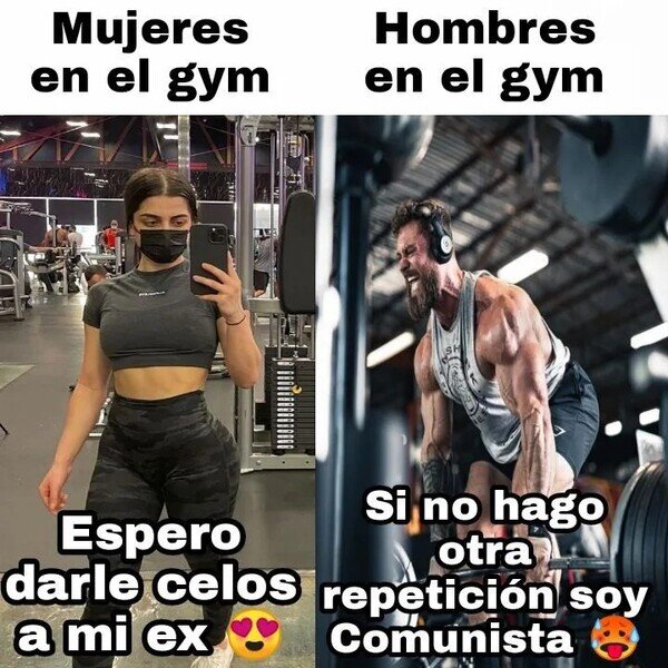 Meme_otros - Mujeres y hombres en el gym
