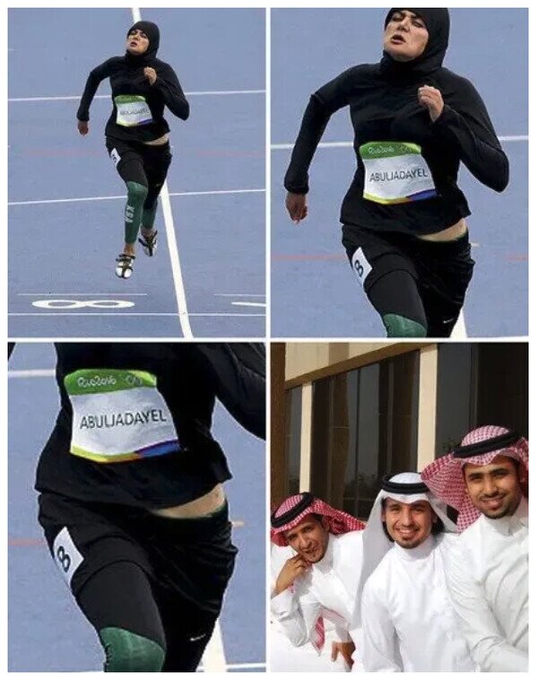 árabes,atleta,burka,enseñar