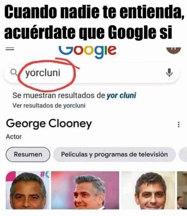 entender,George Clooney,google,yorcluni