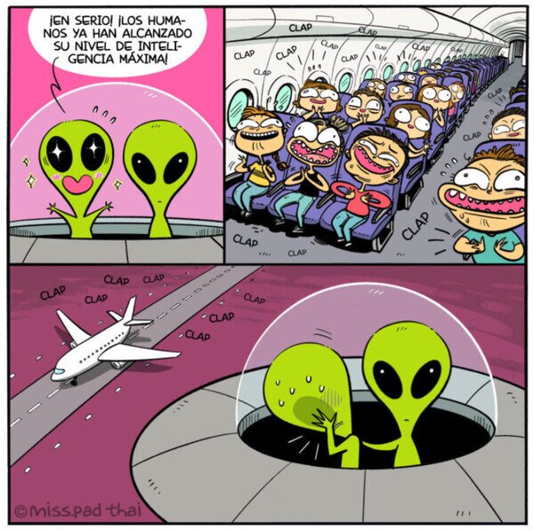 aliens,aplausos,aterrizar,avión,humanos,inteligencia