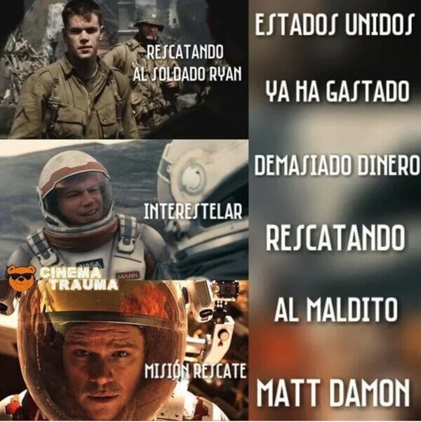 Matt Damon,películas,salvar