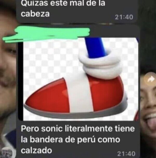 bandera,Perú,Sonic,zapatillas