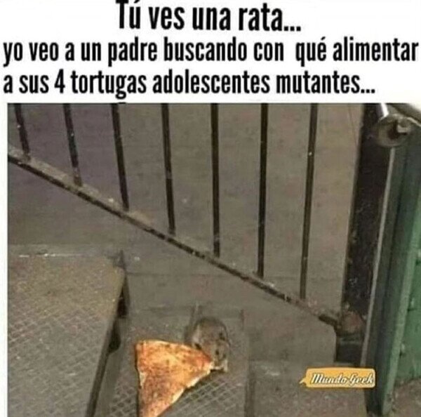 pizza,porción,rata,tortuga ninja