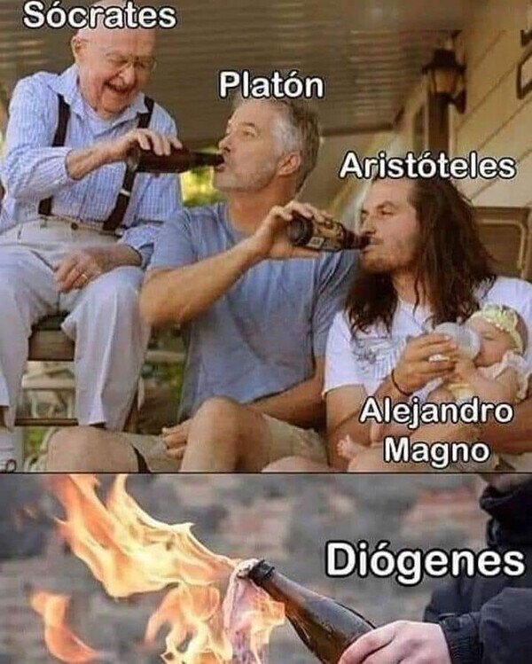 Alejandro Magno,Aristóteles,beber,Diógenes,filosofía,Platón,Sócrates