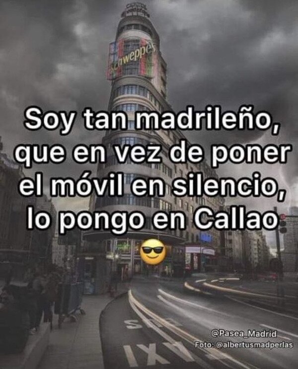 Callao,Madrid,madrileño,móvil,silencio