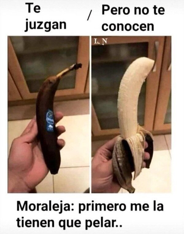 Meme_otros - La moraleja de los plátanos