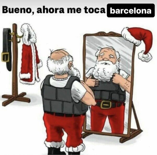 Barcelona,chaleco,Navidad,Papa Noel