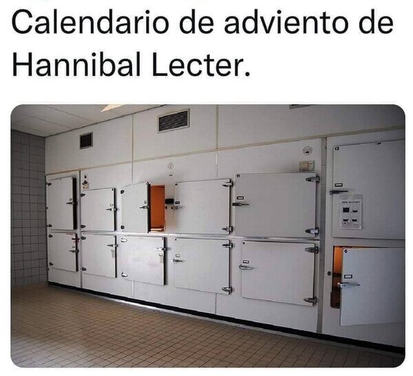 adviento,calendario,diciembre,Hannibal Lecter,navidad