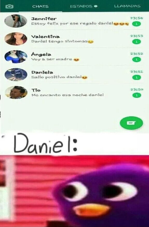 Daniel,hijos,infiel,mujeres,whatsapp