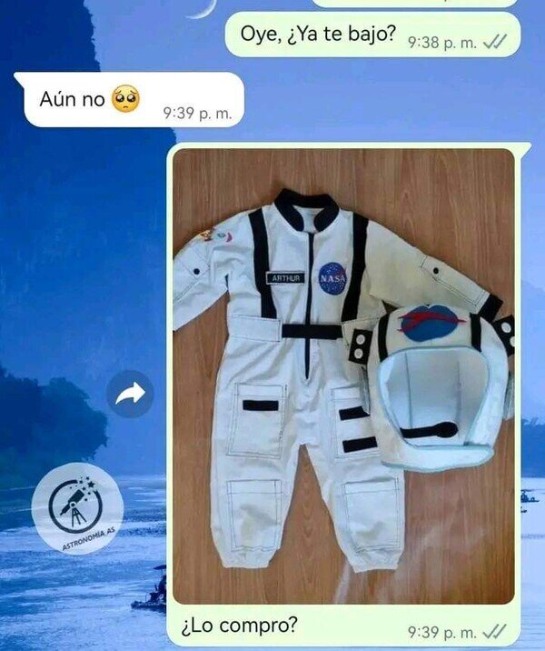 astronauta,comprar,disfraz,embarazo,hijo