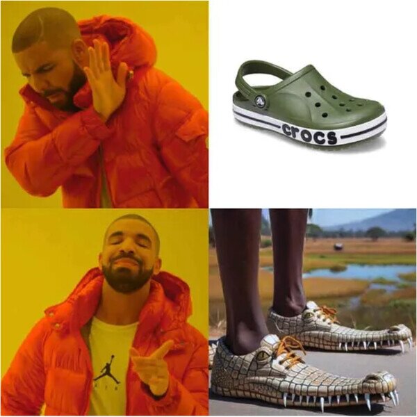 Meme_otros - Los verdaderos crocs
