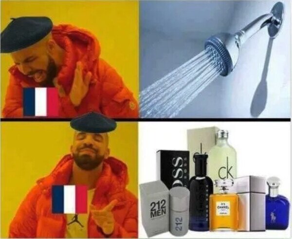 ducha,franceses,Francia,higiene,perfumes