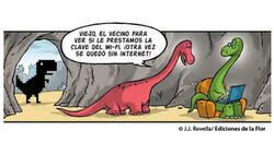Enlace a El dinosaurio que aparece cuando se cae Internet